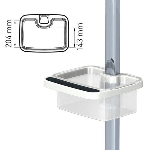 用于iTD轻量型设备推车elo-cart 的多功能大容量置物筐和把手