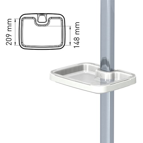 用于iTD轻量型设备推车elo-cart 的多功能浅托盘和把手