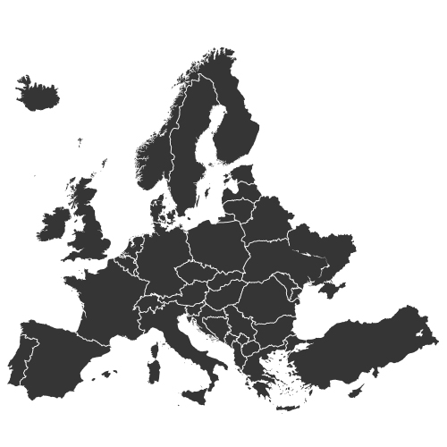 Karte der europaeischen Region