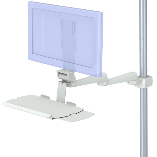 Tragarm rm-port fuer PDMS doppelt an Rundrohr von iTD