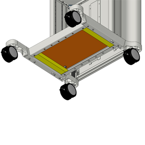 Counterweights at the base of the classic-cart from iTD