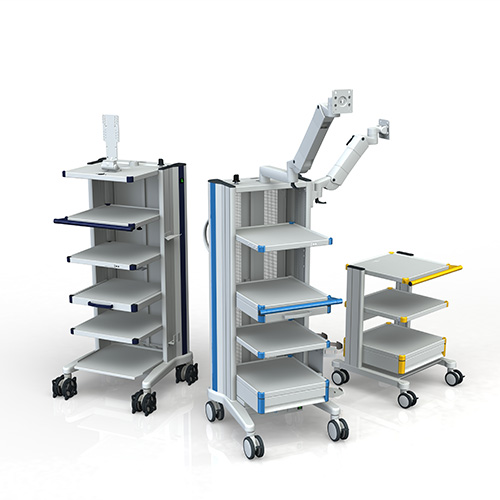 Different base frames of the compact-cart from iTD