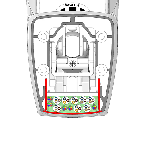 Separate cable management of the flexion-port from iTD