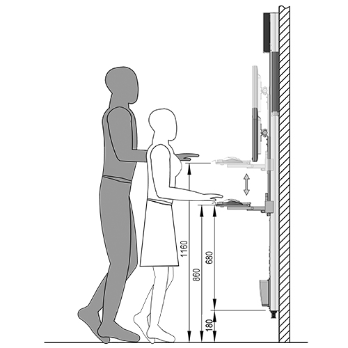 Height adjustment for modul-port medical mounting system from iTD