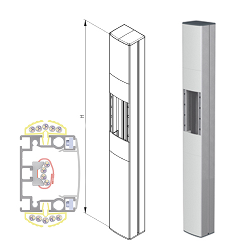 Economy profile for modul-port medical mounting system from iTD