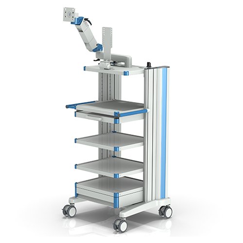 Medical cart compact-cart with coloured handle from iTD