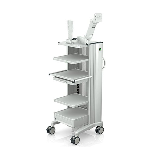 Medical cart compact-cart with two monitor holder from iTD