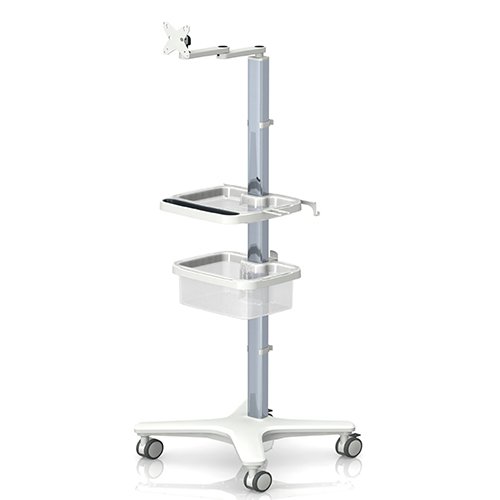 Medizinischer Rollstand elo-cart mit zwei Koerben von iTD